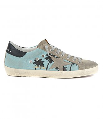 SNEAKERS - PALM PRINT CANVAS SUPER-STAR