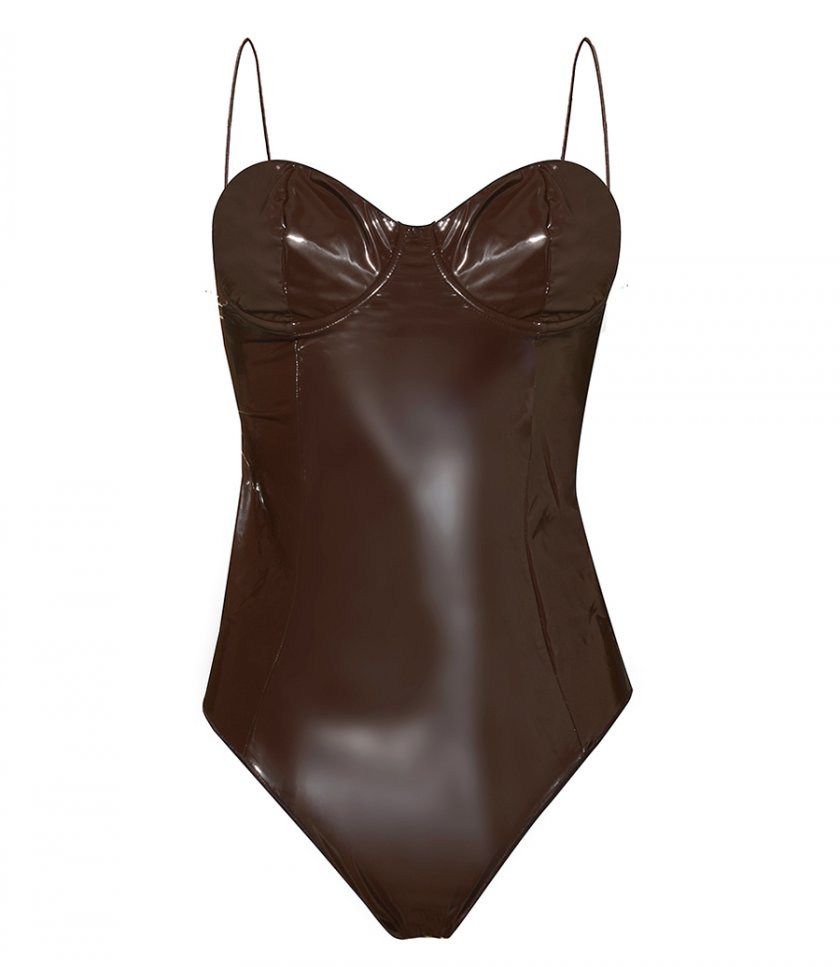 ONE-PIECE - LATEX BALCONETTE MAILLOT