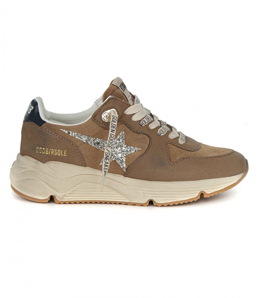 SNEAKERS - SUEDE TOBACCO RUNNING SOLE