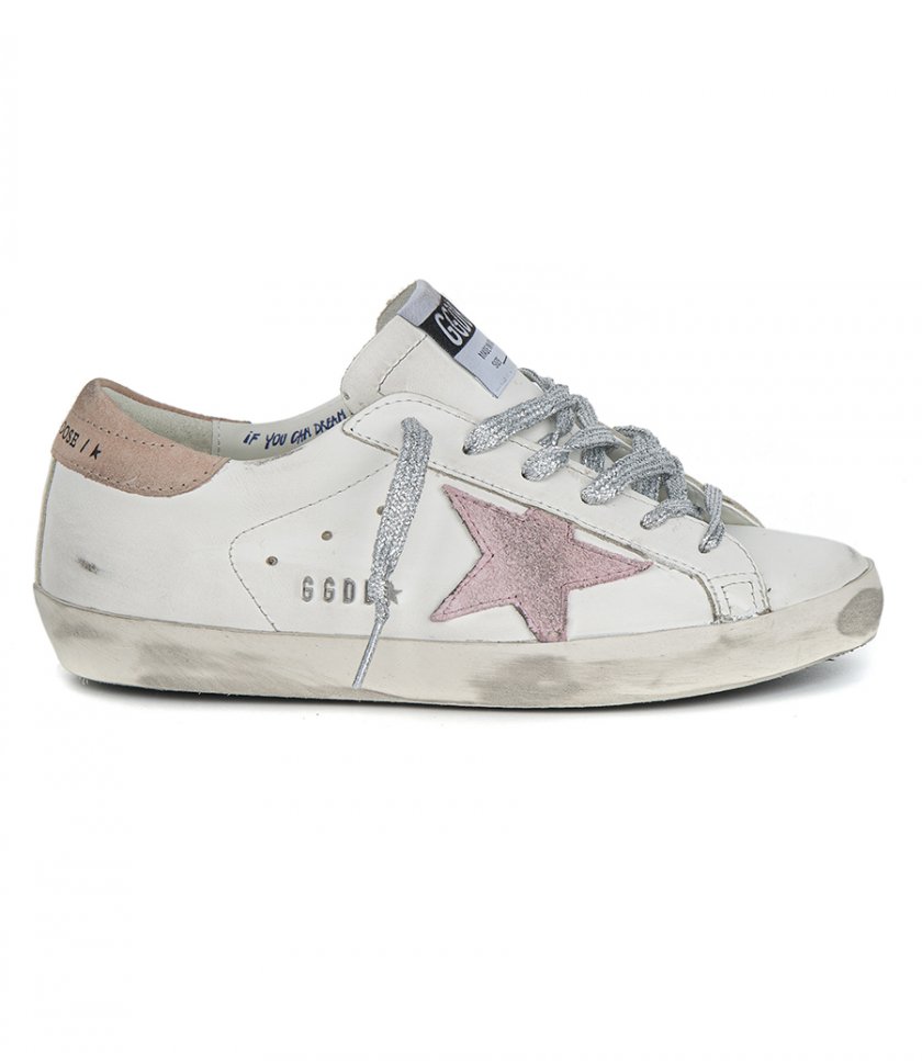 SNEAKERS - OPTIC WHITE, ANTIQUE PINK STAR SUPER-STAR