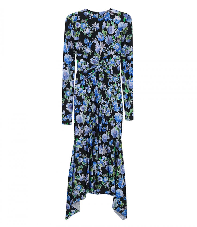 STYLE REPORT - FLORAL PRINTED LYCRA DRESS