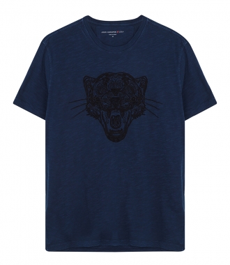 T-SHIRTS - EMBROIDERED PANTHER GRAPHIC T-SHIRT