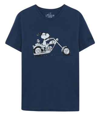 T-SHIRTS - SNOOPY ON A MOTORCYCLE T-SHIRT
