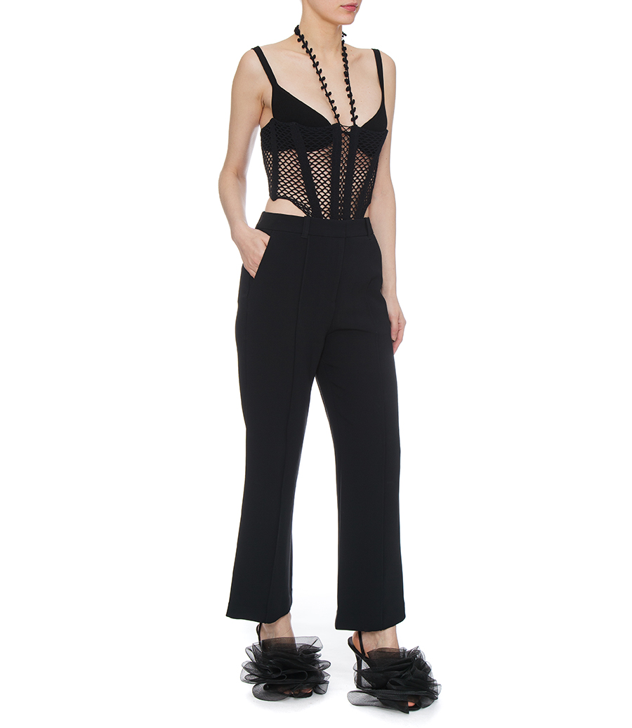 MATTE CREPE KICK FLARE PANT