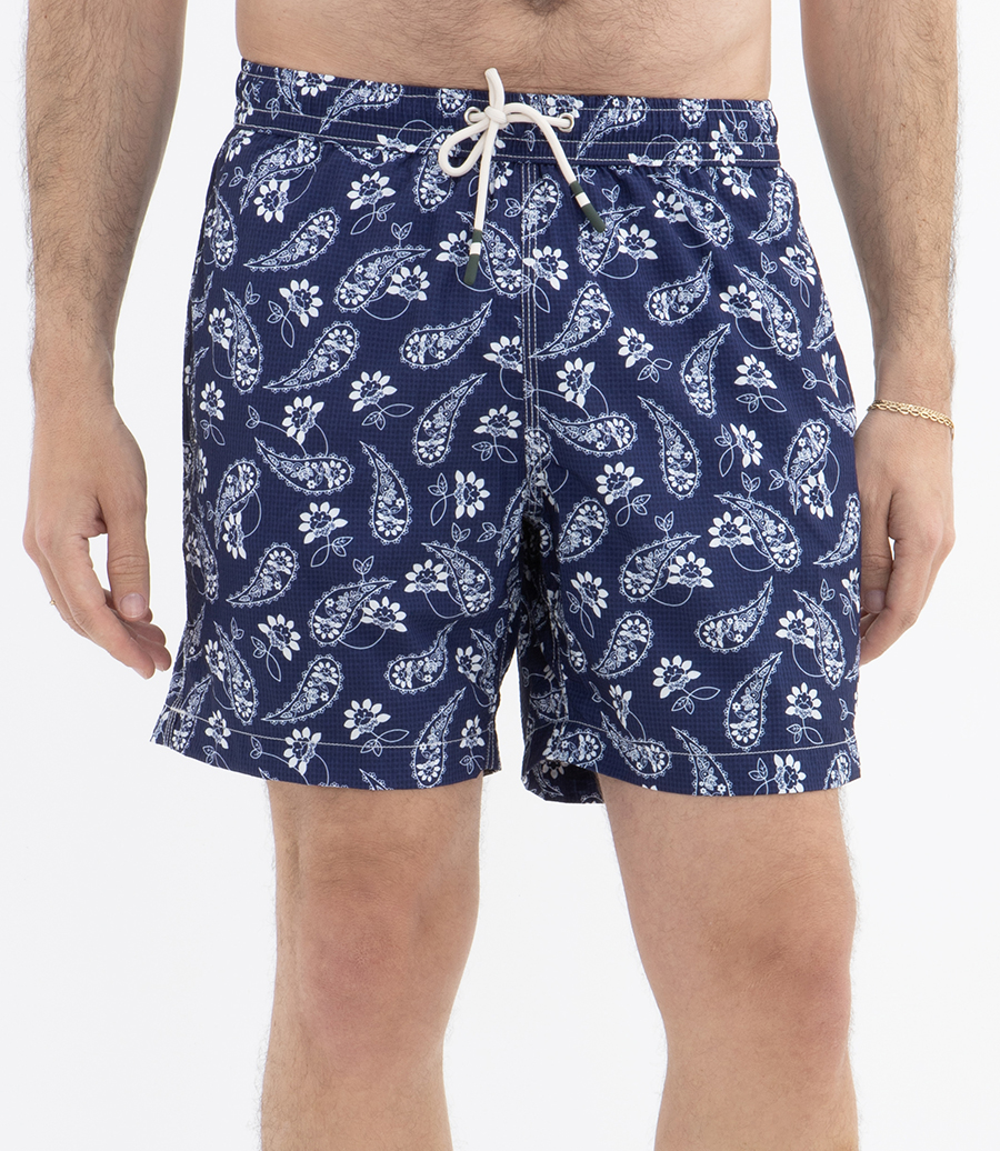 SEERSUCKER SWIM PRINTED