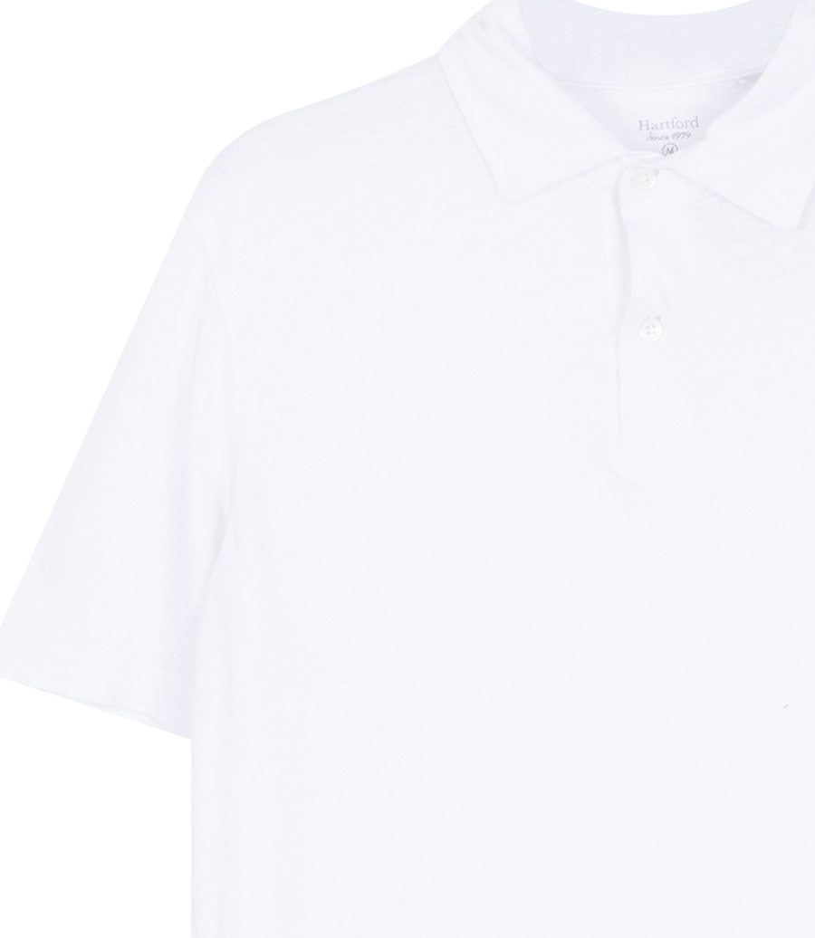LINEN POLO SS