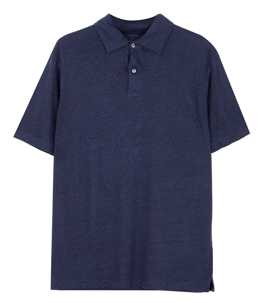 HARTFORD - LINEN POLO SS