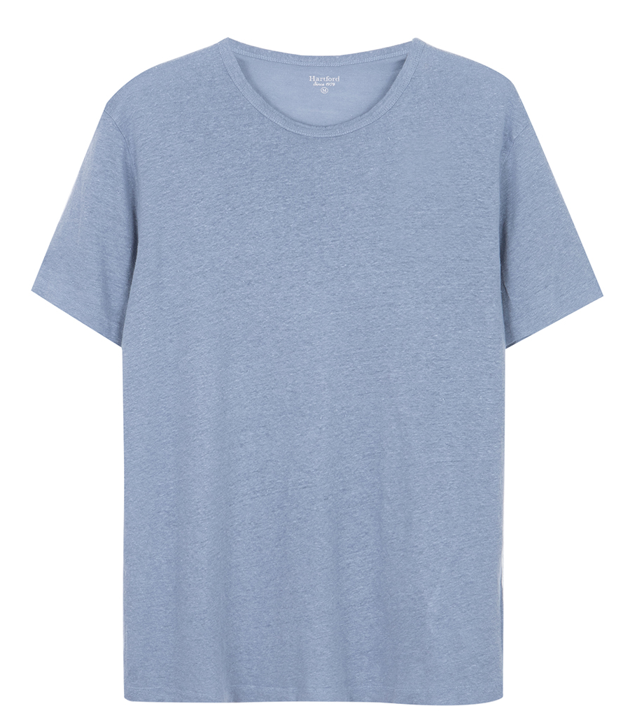 HARTFORD - LINEN CREW SS