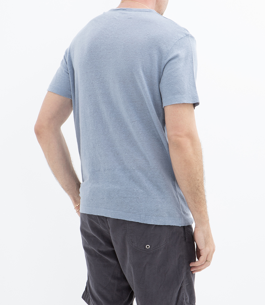 LINEN CREW SS