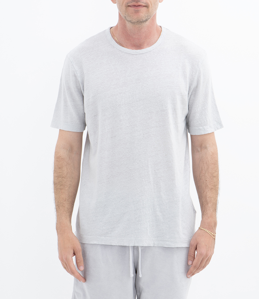LINEN CREW SS