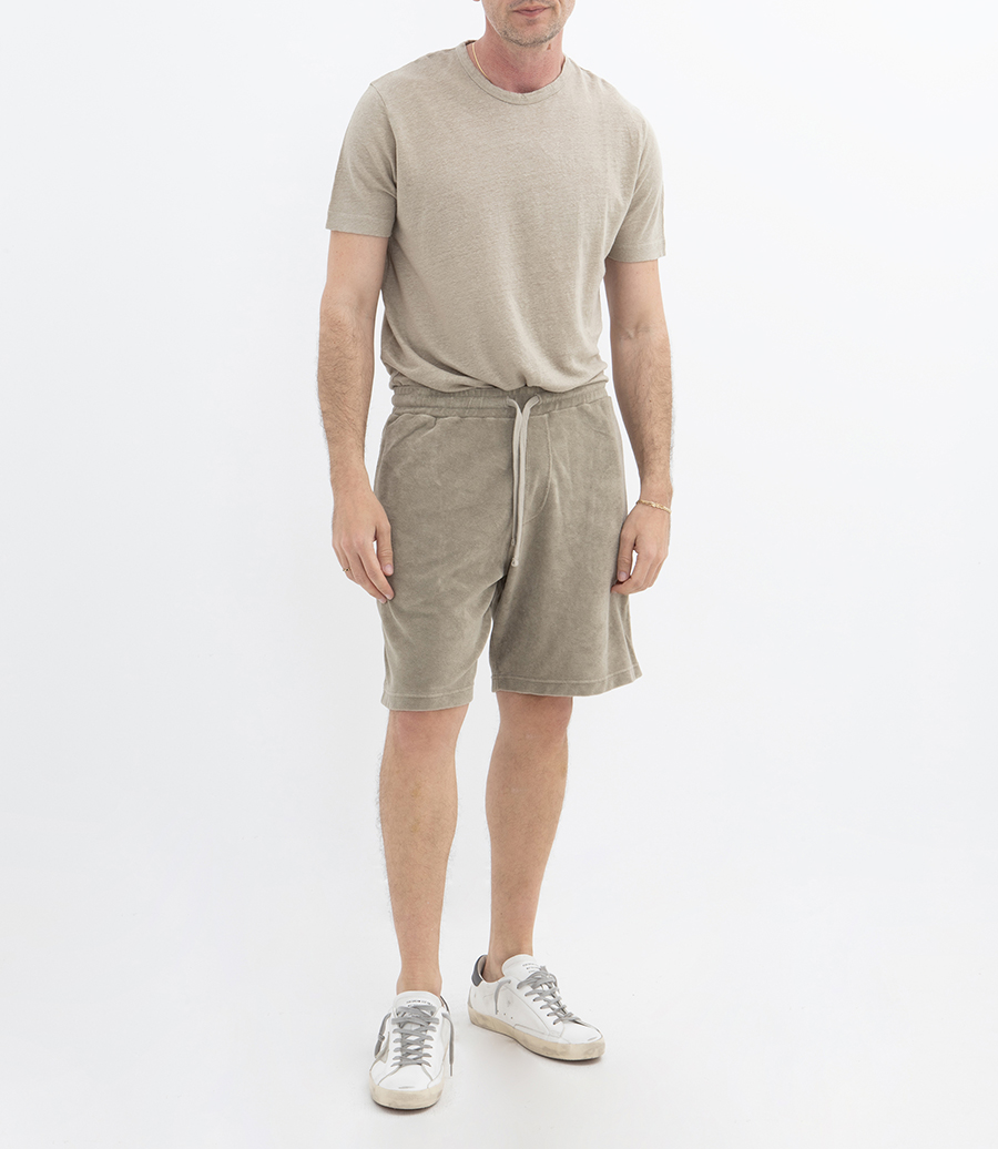 LINEN CREW SS