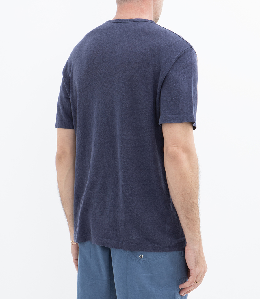 LINEN CREW SS