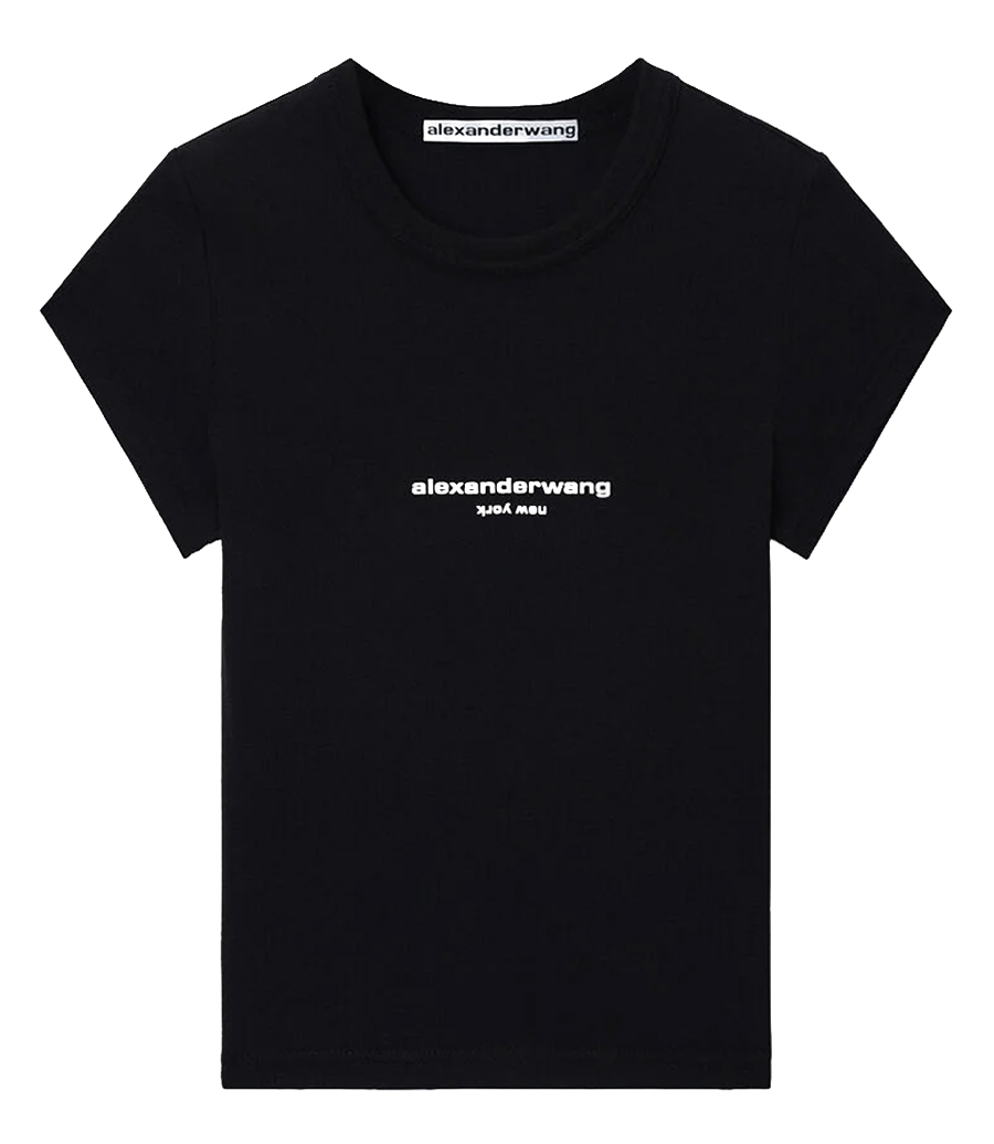 ALEXANDER WANG - LOGO PRINT FITTED TEE
