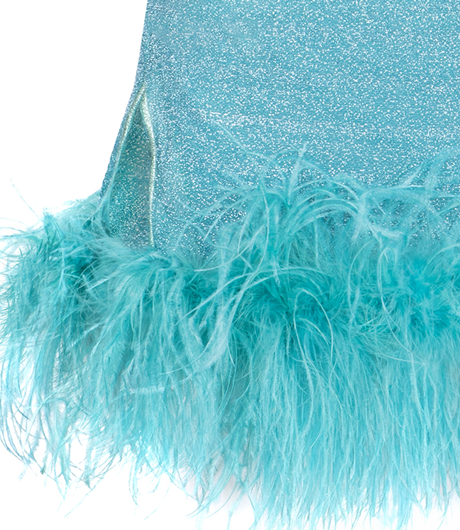 LUMIERE PLUMAGE SHORT DRESS