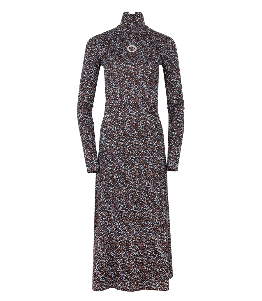 RABANNE - TURTLENECK LONG DRESS