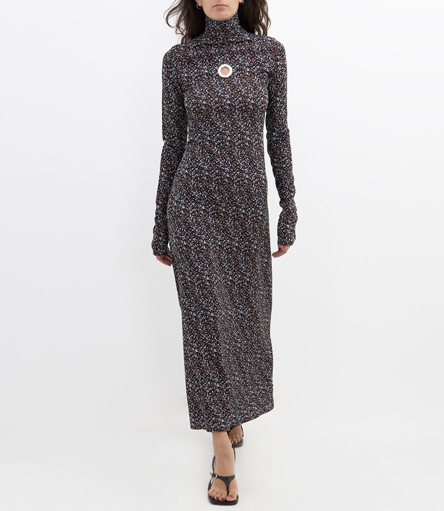 TURTLENECK LONG DRESS