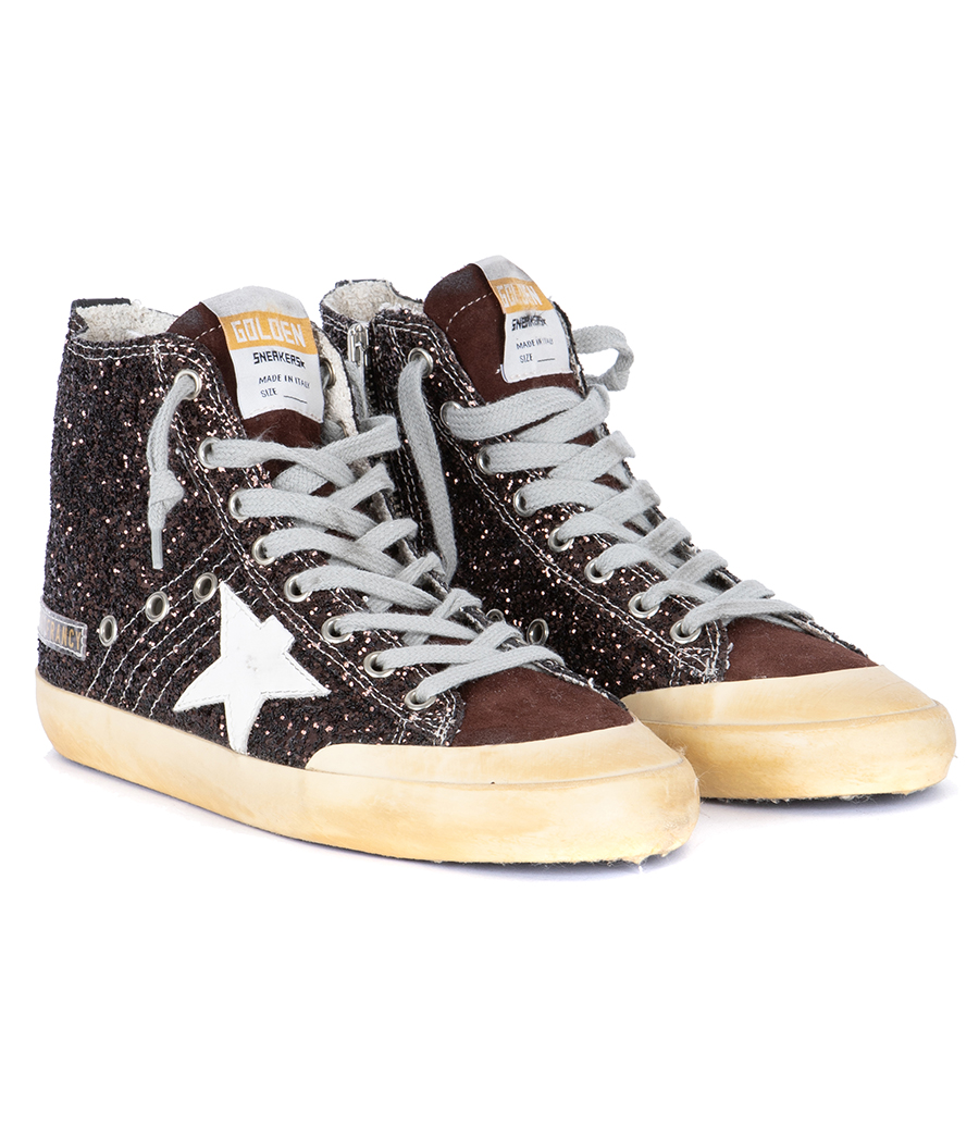 COFFEE BROWN GLITTER FRANCY