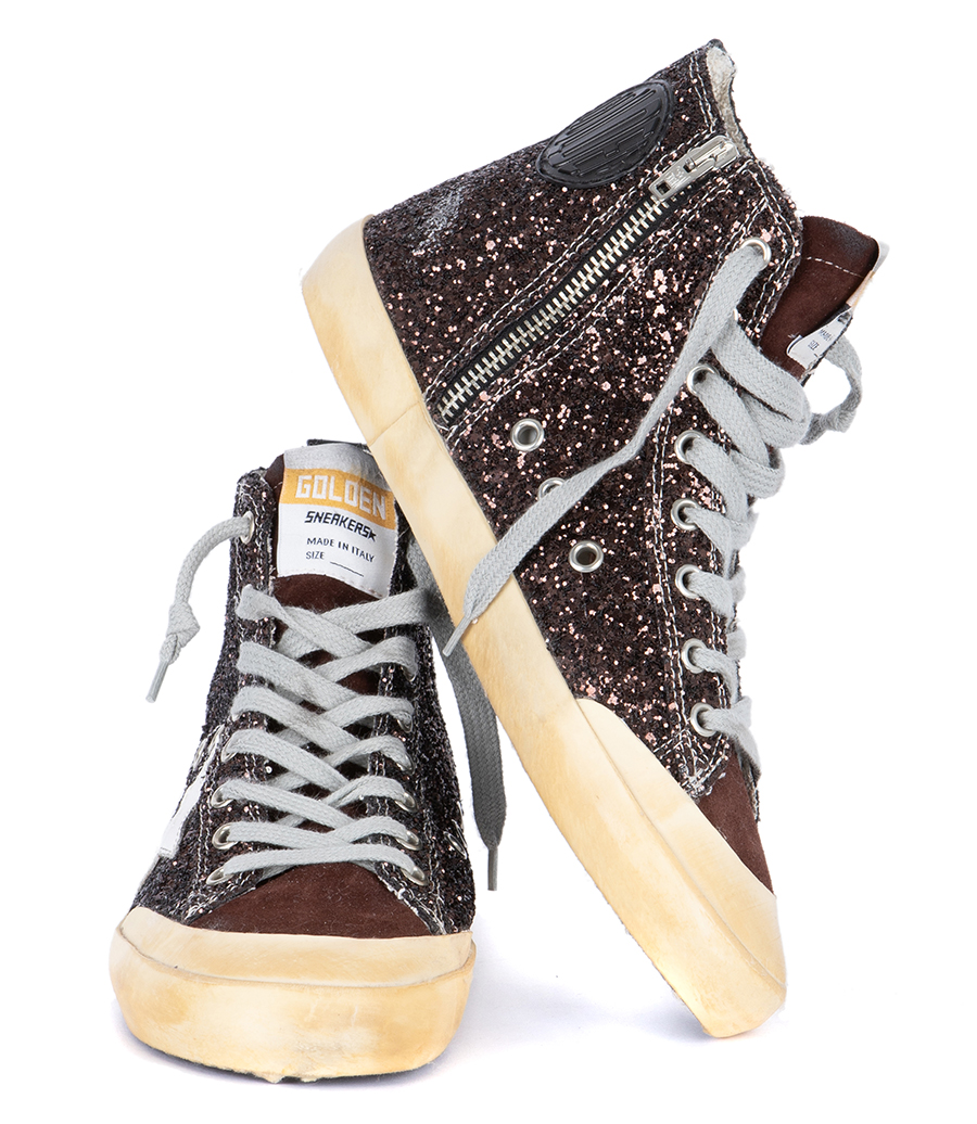COFFEE BROWN GLITTER FRANCY