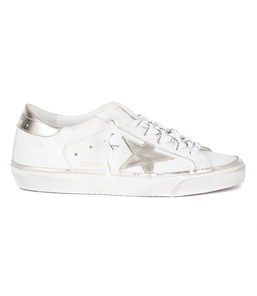 GOLDEN GOOSE  - METALIZED LAMINATE STAR SUPER-STAR