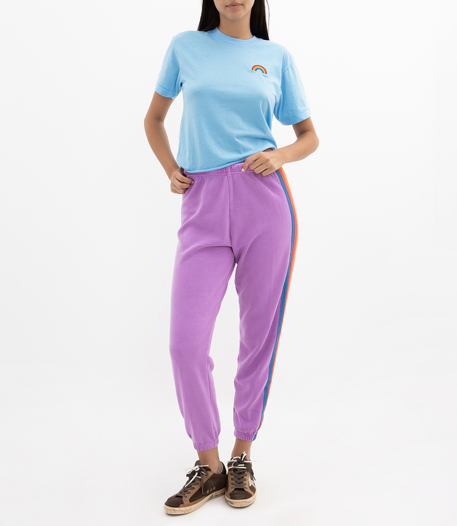 WOMENS 5 STRIPE SWEATPANTS