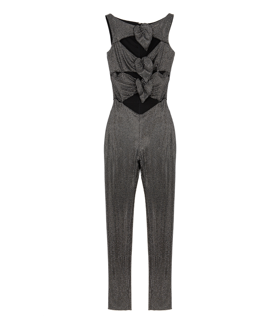GIUSEPPE DI MORABITO - CUT-OUT JUMPSUIT WITH FLORAL DETAILS