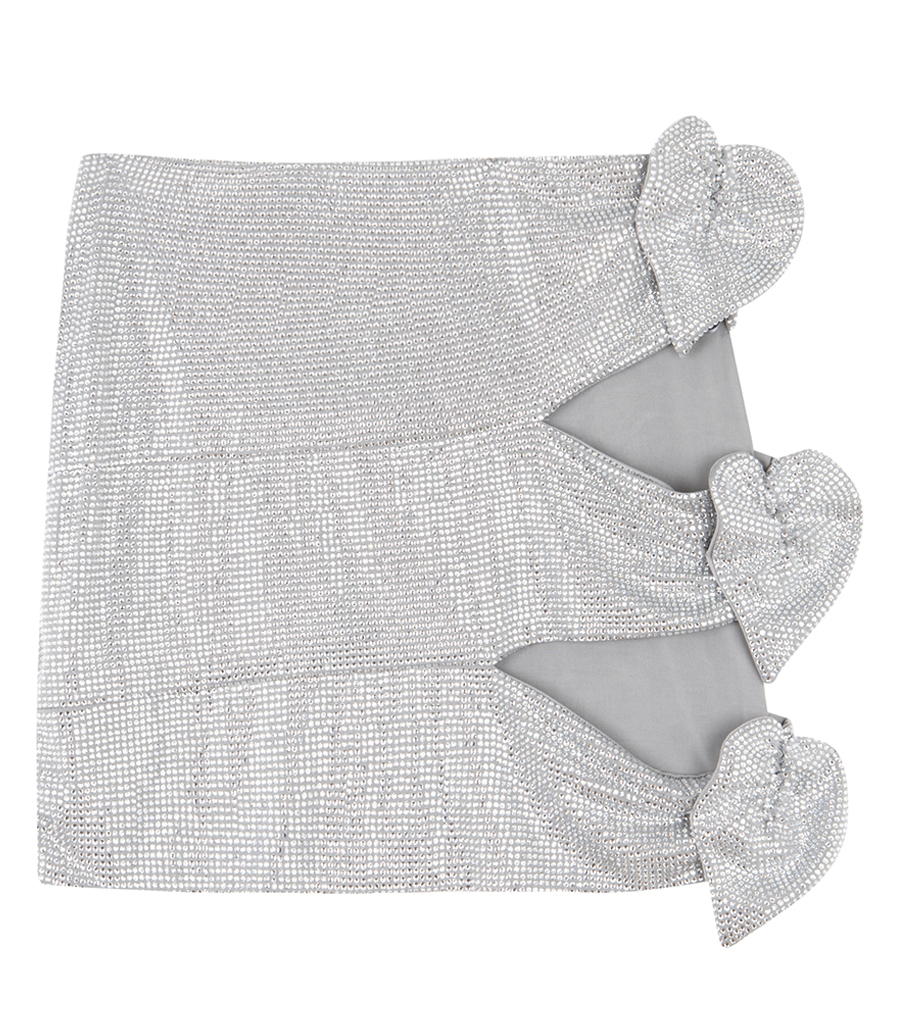 GIUSEPPE DI MORABITO - CUT-OUT SKIRT WITH FLORAL DETAILS