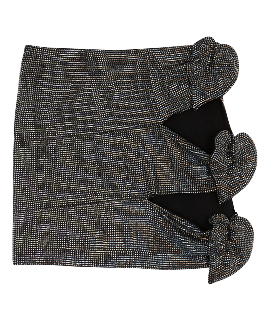 GIUSEPPE DI MORABITO - CUT-OUT SKIRT WITH FLORAL DETAILS