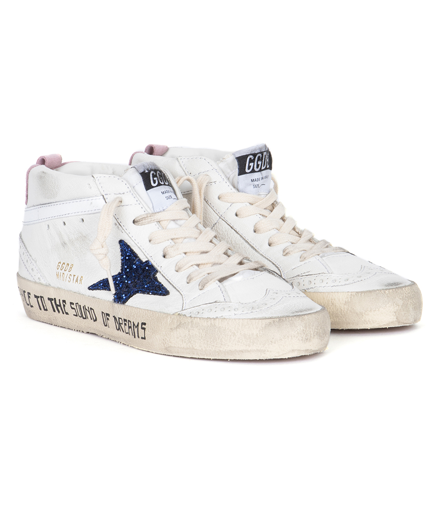 BLUE GLITTER STAR MID STAR