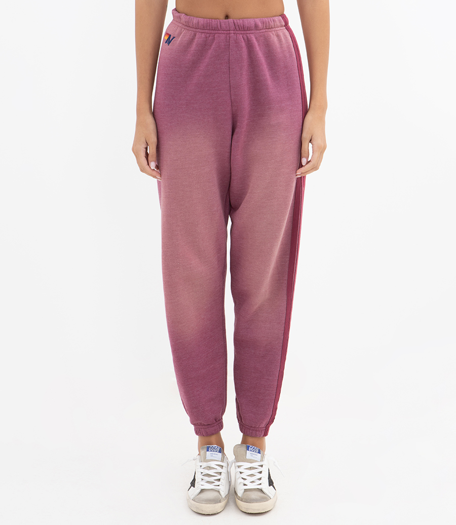 WOMENS 5 STRIPE FADED  SWEATPANTS