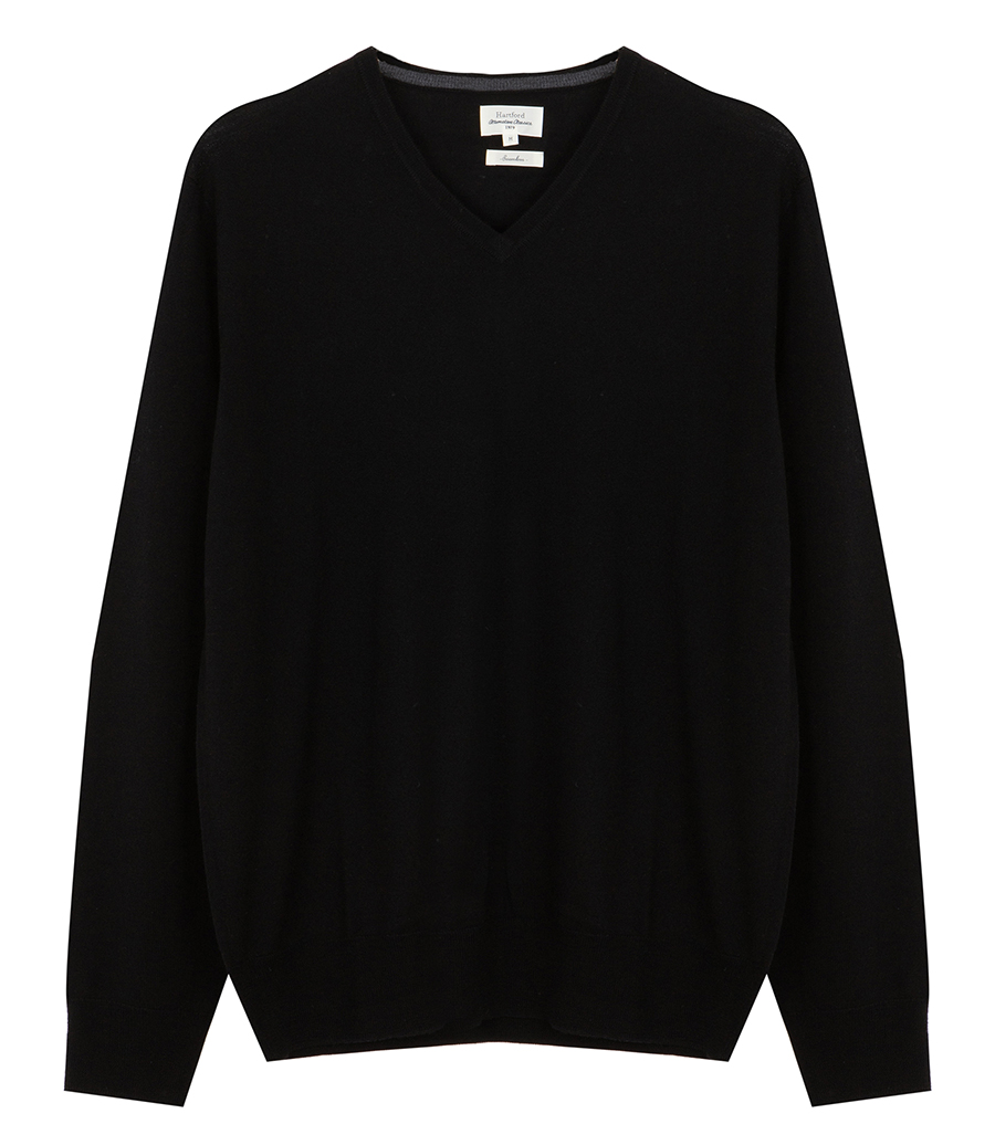 HARTFORD - MERINO VEE NECK SWEATER