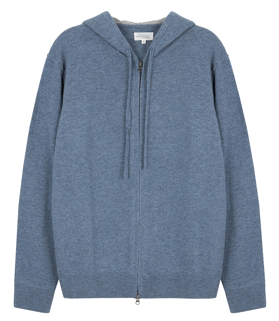 HARTFORD - CASHMERE ZIP HOODIE