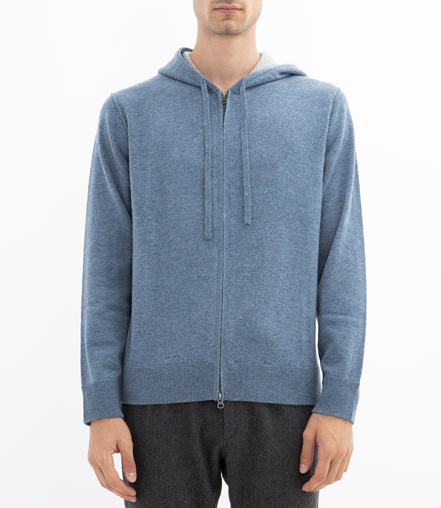 CASHMERE ZIP HOODIE