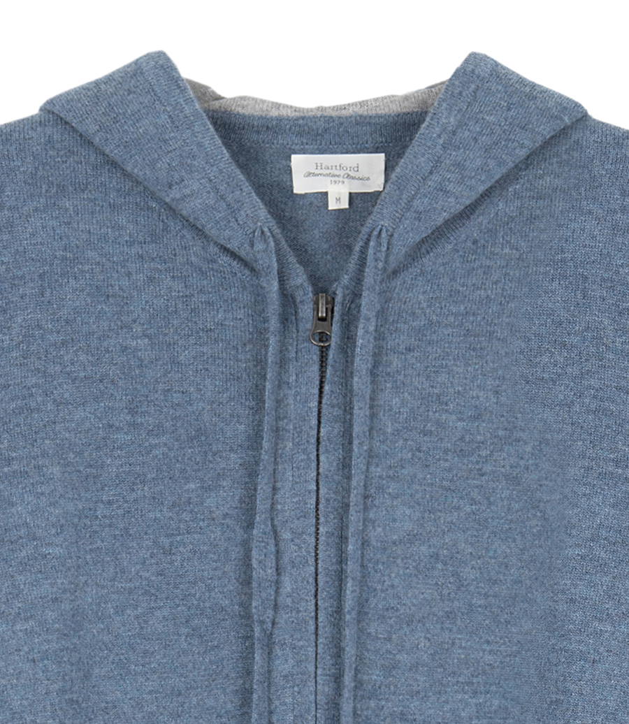 CASHMERE ZIP HOODIE