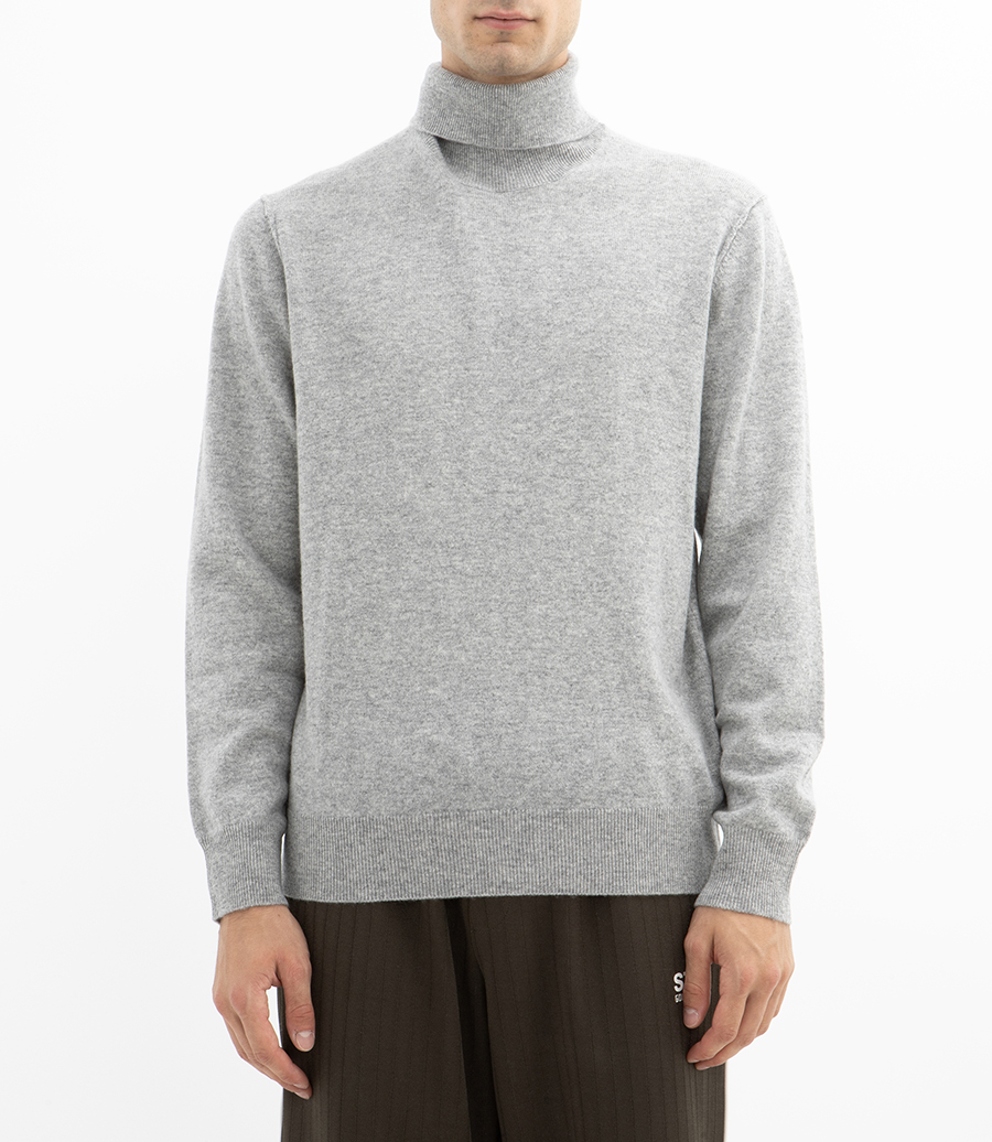 WOOL CASHMERE ROLL NECK