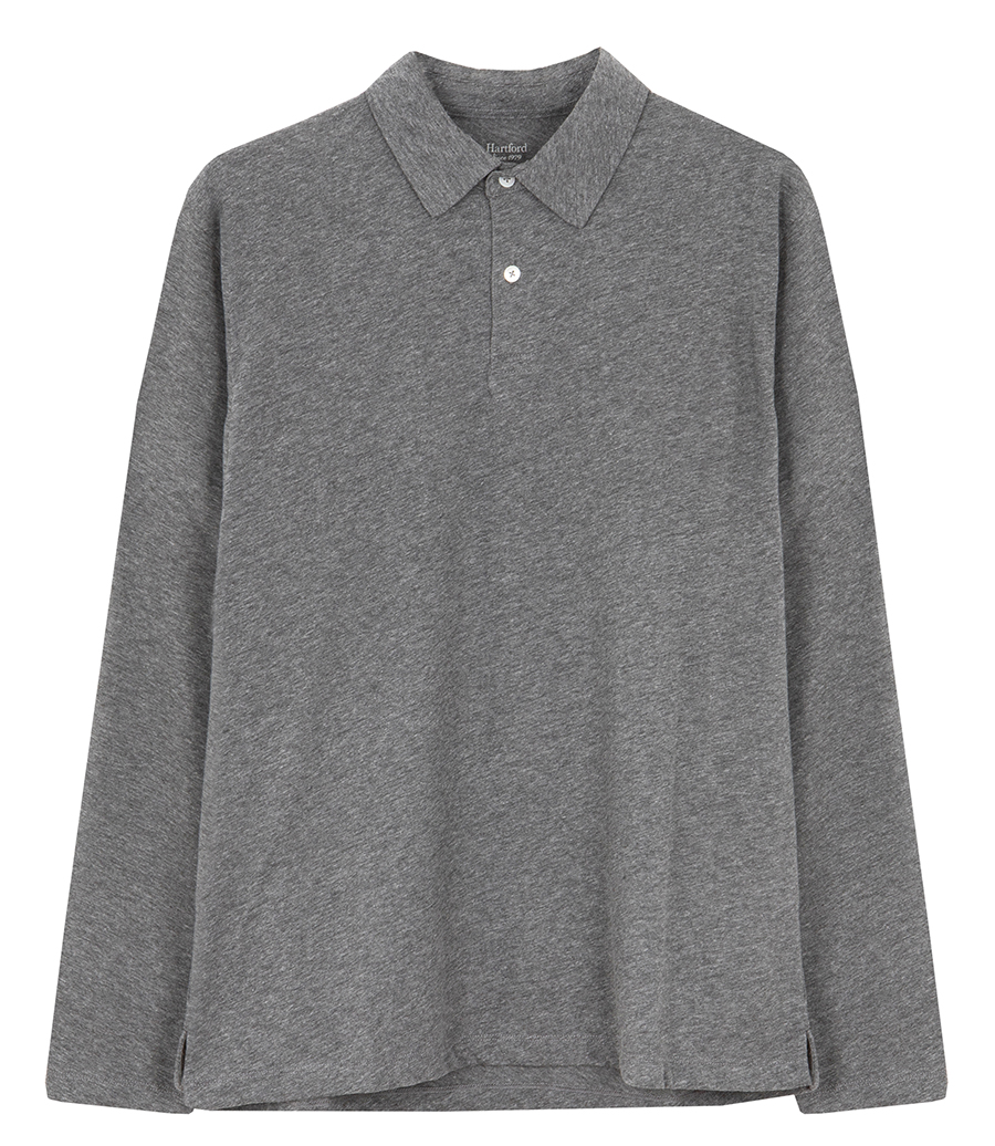 HARTFORD - SLUB JERSEY POLO LS