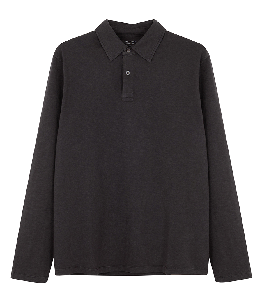 HARTFORD - SLUB JERSEY POLO LS