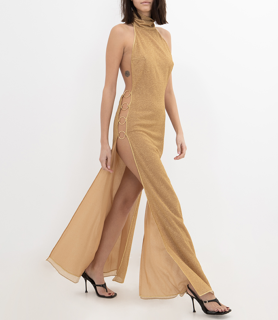 LUMIERE RING TURTLENECK DRESS