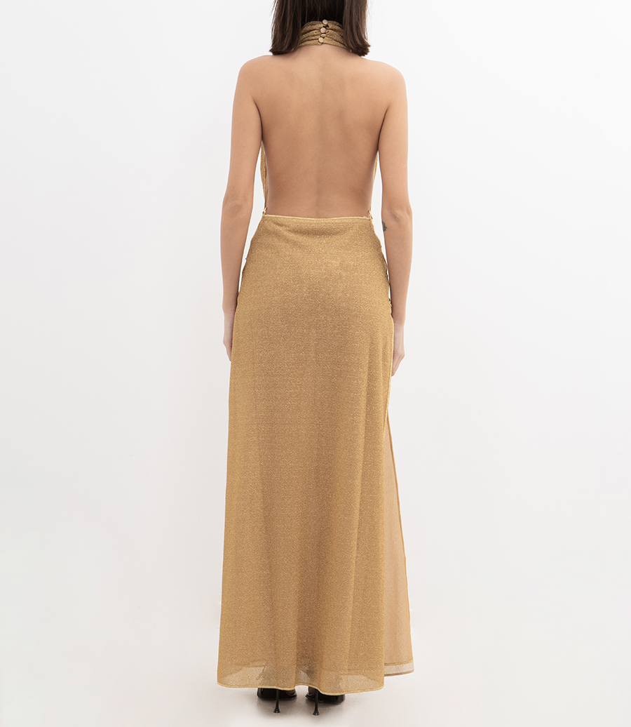 LUMIERE RING TURTLENECK DRESS