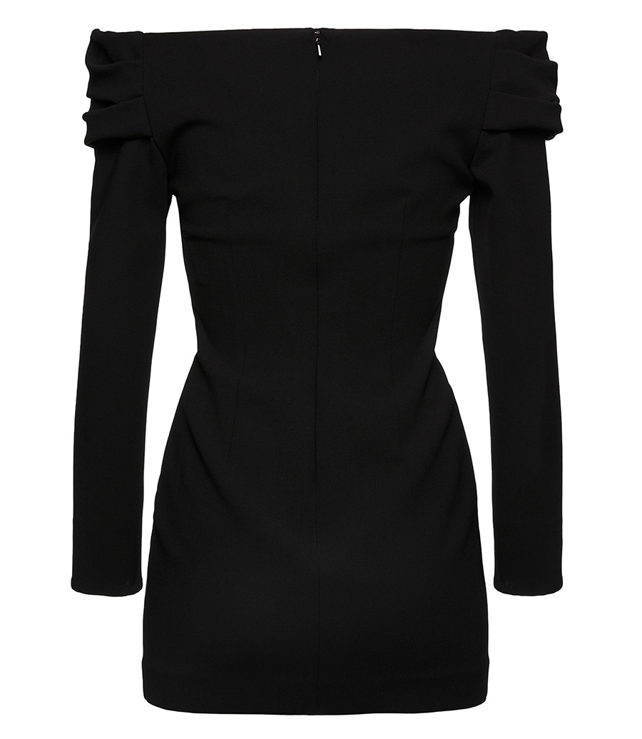 BUSTIER AND OFF SHOULDER MINI DRESS