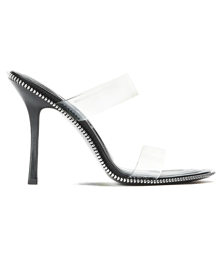 ALEXANDER WANG - NOVA DOUBLE STRAP ZIPPER SANDAL
