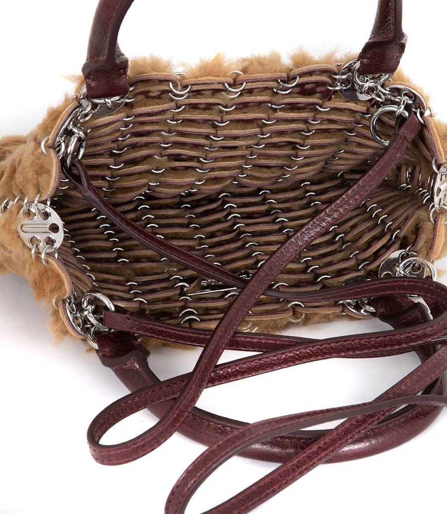 FUR COVERED SILVER 1969 DISCS BAG