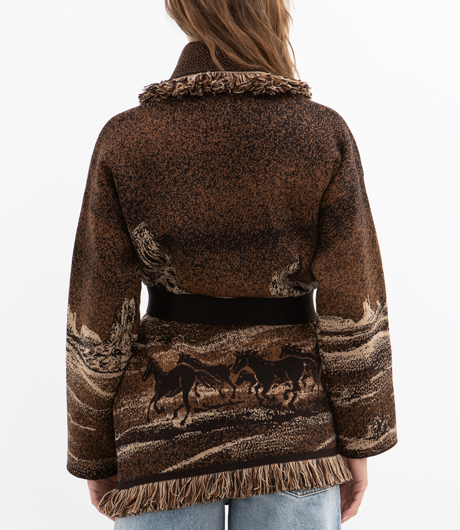 WILD WILD CARDIGAN COFFEE