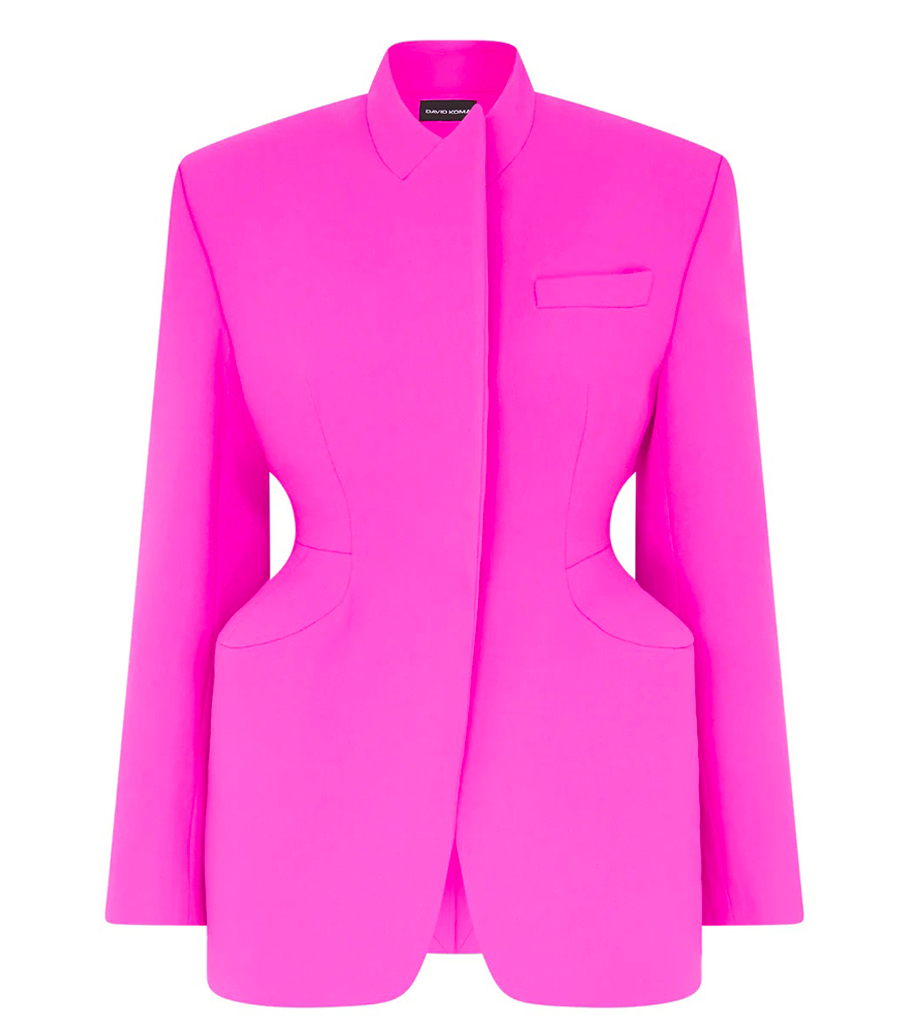 DAVID KOMA - PADDED HIP DETAIL JACKET