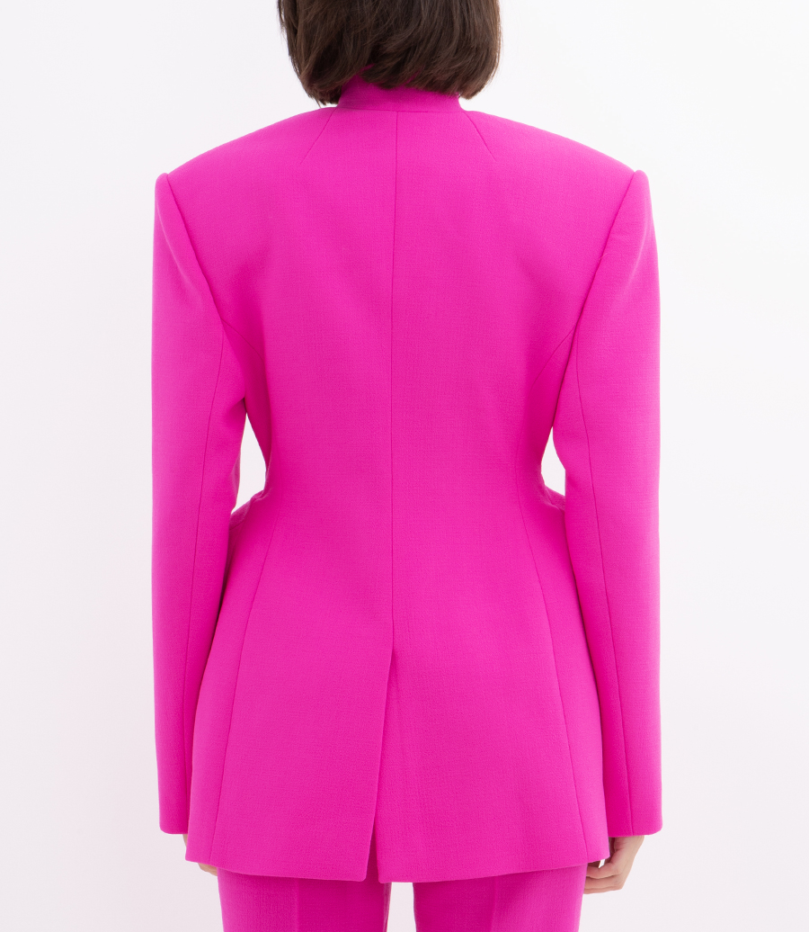PADDED HIP DETAIL JACKET