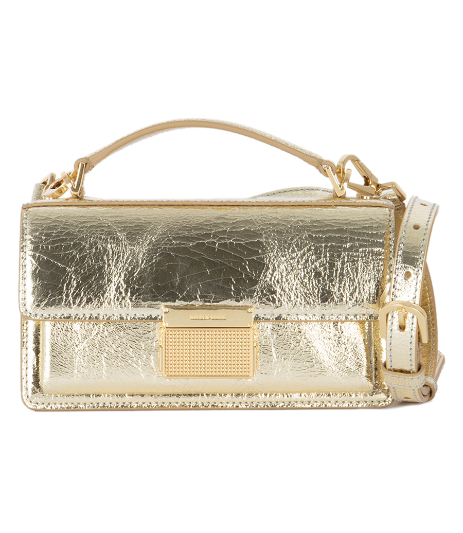 GOLDEN GOOSE  - VENEZIA SMALL SHINY WAVY LEATHER