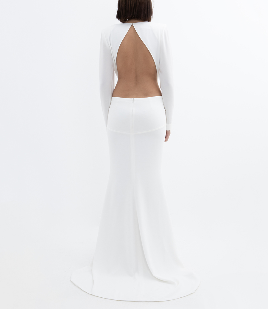 CUT OUT DRAPPED GOWN