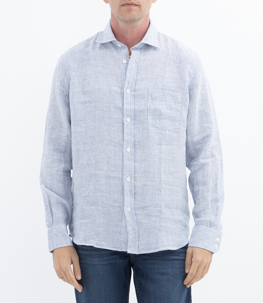 PAUL STRIPED SEERSUCKER SHIRT