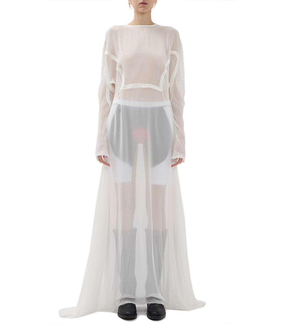 JACKET SHAPED LONG DRESS