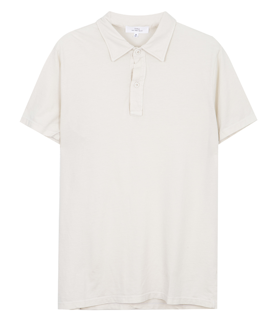 SAVE KHAKI - SS SUPIMA JERSEY POLO TEE