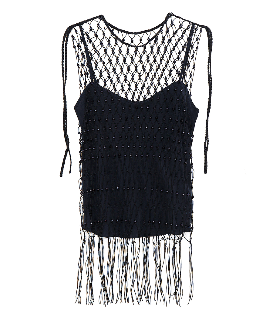 DION LEE - NET MACRAME TOP